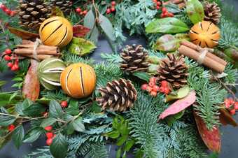 Christmas decorations on a tree