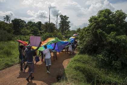 Diana Zeyneb Alhindawi, LGBT Pride Uganda. August 8, 2015. Entebbe, Uganda
