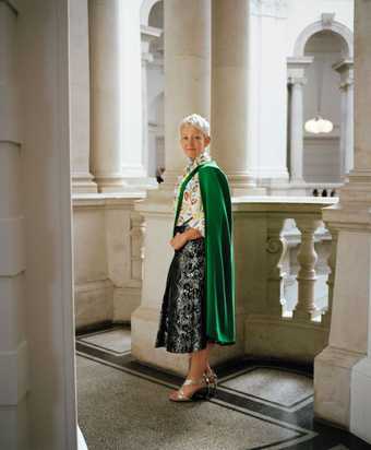 portrait of Maria Balshaw standing in the Members room 