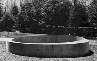 Donald Judd Untitled 1971 Outdoor concrete ring made for Philip Johnson