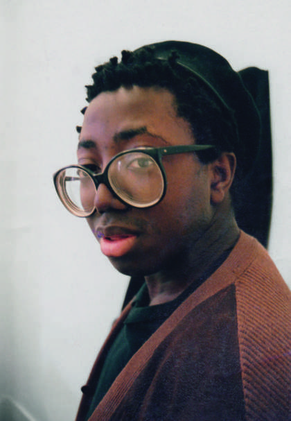 Donald Rodney in his studio at the Slade School of Art, 1987 - Courtesy Diane Symons