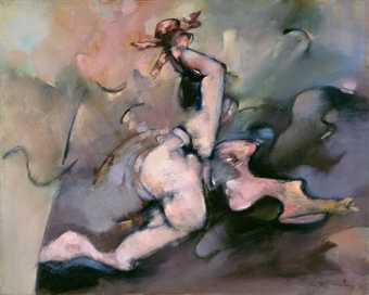 Dorothea Tanning, Maternity V, 1980, oil paint on canvas, 40 x 50 cm