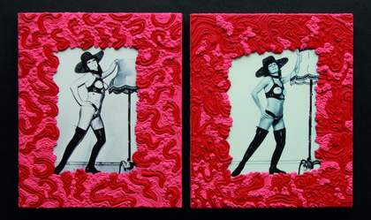 Dorothee Selz Relative Mimetism Woman with Boots and Lamp