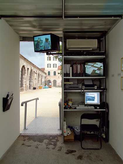 Cristoph Büchel and Gianni Motti’s Guantánamo Initiative 2004–ongoing at the 51st Venice Biennale, 2005