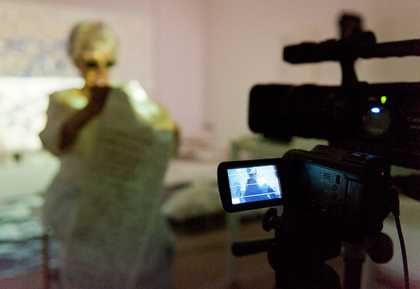 Joan Jonas, Draw Without Looking performed as part of BMW Tate Live: Performance Room, Tate Modern
