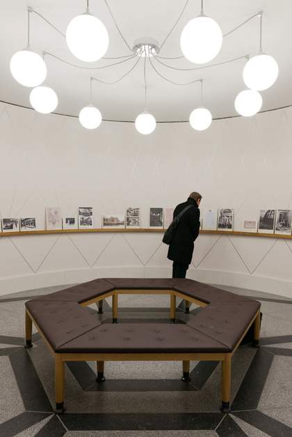 The 'Drum' Archive Gallery with a display showcasing the changing face of Tate Britain