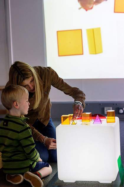 Photograph of a children's activity at Tate Liverpool