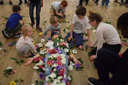 Photograph of a family event at Tate