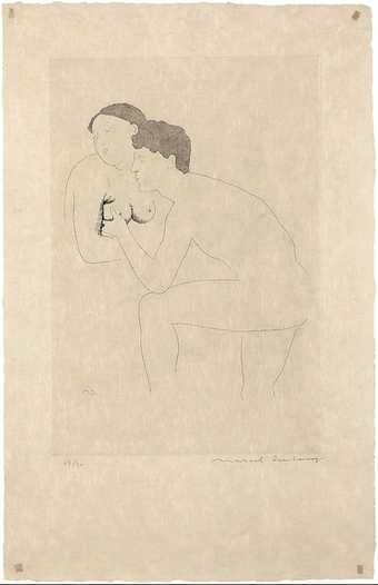 Marcel Duchamp, Selected Details After Ingres II 1968, etching with aquatint on paper, 34.5 x 23.6 cm 