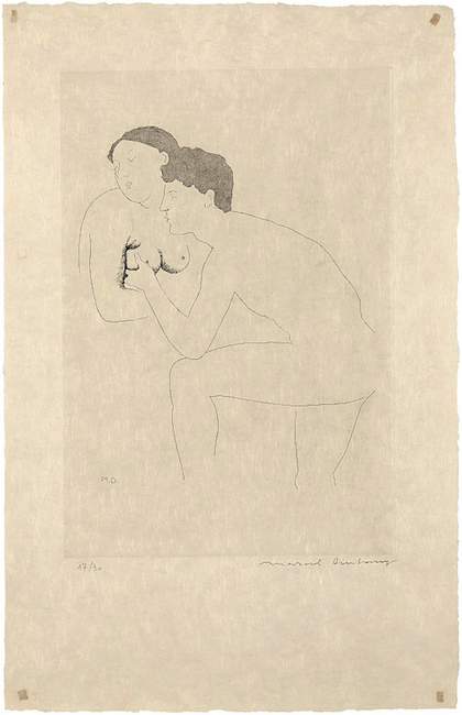 Marcel Duchamp, Selected Details After Ingres II 1968, etching with aquatint on paper, 34.5 x 23.6 cm