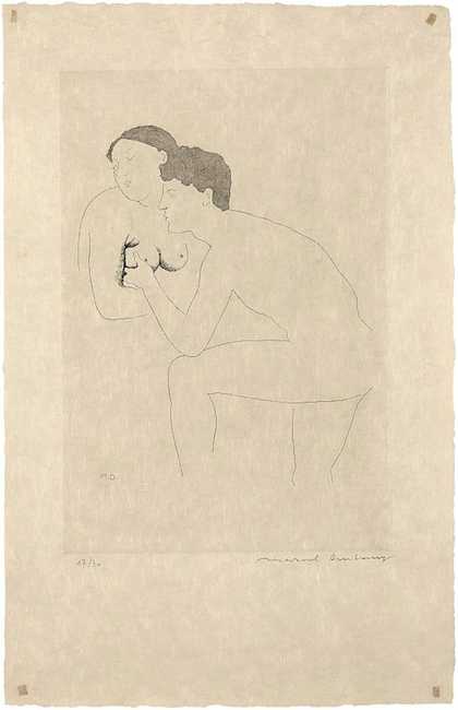 Marcel Duchamp, Selected Details After Ingres II 1968, etching with aquatint on paper, 34.5 x 23.6 cm
