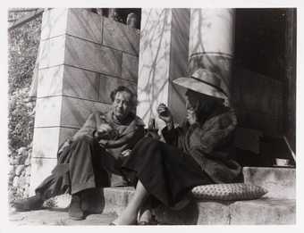 Photograph of Duncan Grant and Vanessa Bell at Simon Bussy's villa near Menton in the South of France, 1930s