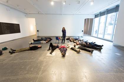 Performance by Charlie Jeffery, 2018, for What's Love Got To Do With It? curated by Vanessa Brito and Kirsteen Macdonald