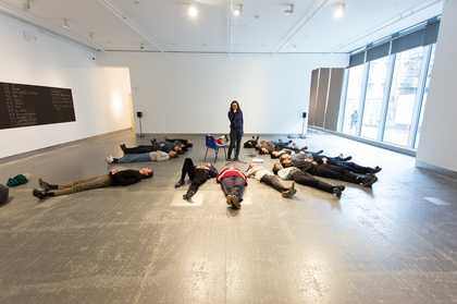 Performance by Charlie Jeffery, 2018, for What's Love Got To Do With It? curated by Vanessa Brito and Kirsteen Macdonald