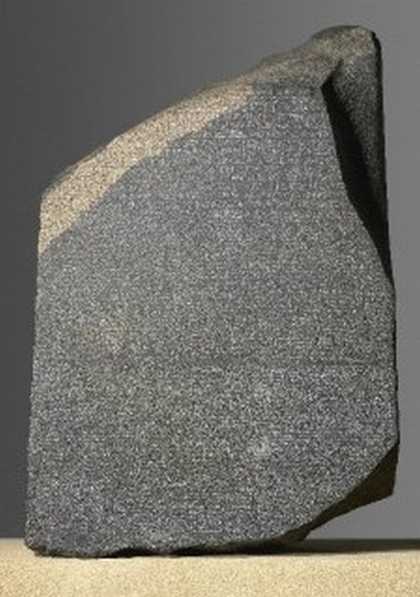 The Rosetta Stone Egypt, Ptolemaic Period, 196 BC, from Fort St Julien, el-Rashid (Rosetta)