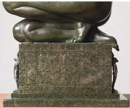 Edward Onslow Ford Applause 1893 (detail of plinth from left)