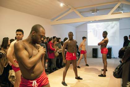 Eddie Peake DEM, performed at Cell Project Space, London, 2012