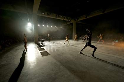 Eddie Peake, Amidst a Sea of Flailing High Heels and Cooking Utensils, Part 1 2012