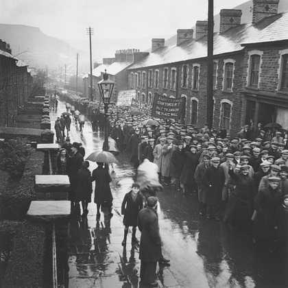 Edith Tudor-Hart, Unemployed Workers' Demonstration, Trealaw, South Wales, 1935 - National Galleries of Scotland