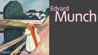 Edvard Munch exhibition banner
