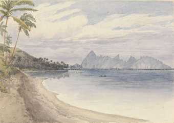 Edward Gennys Fanshawe Eimeo from near Papeiti 1849