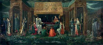 Edward Burne-Jones The Sleep of King Arthur in Avalon 1881–98