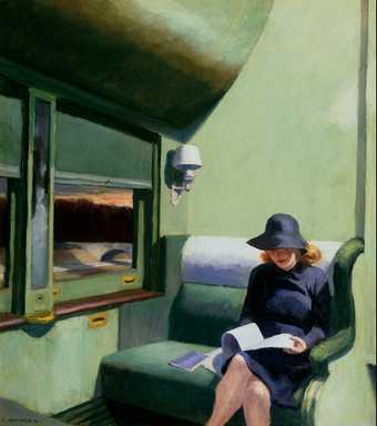 Edward Hopper Compartment C Car 293 1938 Oil on canvas
