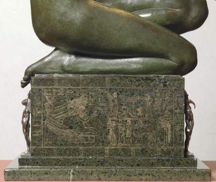 Edward Onslow Ford Applause 1893 (detail of thigh and plinth)