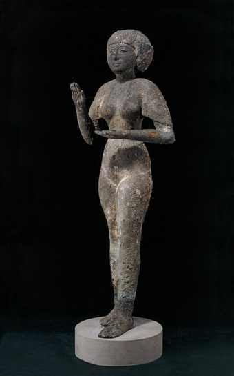 Copper alloy statue of a woman, perhaps a God's Wife of Amun, Third Intermediate Period (c.800-700 BC)
