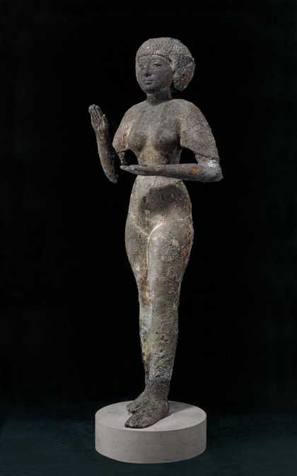 Copper alloy statue of a woman, perhaps a God's Wife of Amun, Third Intermediate Period (c.800-700 BC)