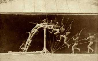 Etienne Jules Marey Chronophotographic study of man pole vaulting 1890