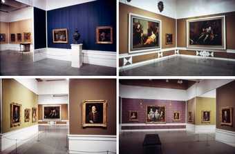 4 photos of the exhibition installed at Tate