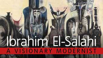 Ibrahim El-Salahi exhibition banner