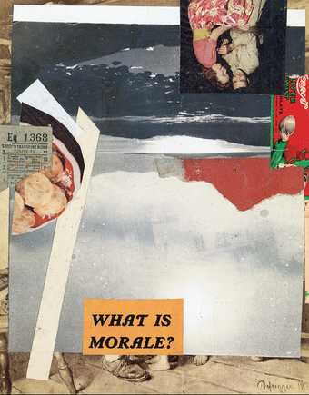 Kurt Schwitters, Untitled (The Doll), 1941-1942, Paper and photograph on cardboard, 24.5cmx18.9cm