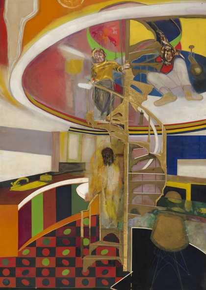 Frank Bowling Mirror 1966 Tate Presented by the artist, Rachel Scott, and their 4 children: Benjamin and Sacha Bowling, Marcia and Iona Scott 2013 © Frank Bowling. All Rights Reserved, DACS 2019