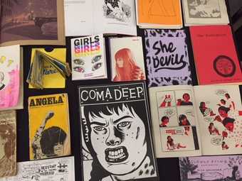A selection of books from the Feminist Library