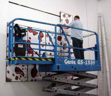 High off the floor on a Genie machine