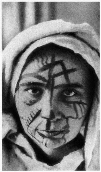 woman with face paint