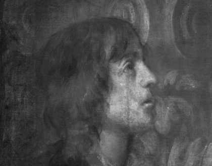Fig.10 Infra-red detail of the boy’s head