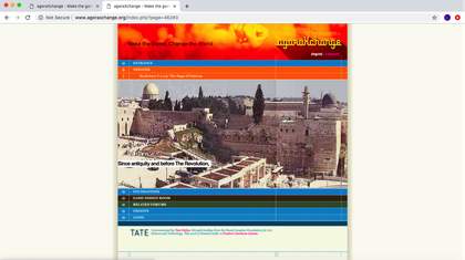 A homepage featuring a menu leading to game areas and discussion forums.