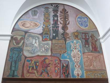 Hale Woodruff, Parallels 1950–1, panel 4 of The Art of the Negro