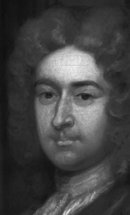 Fig.11 Infrared reflectograph detail of the man’s head