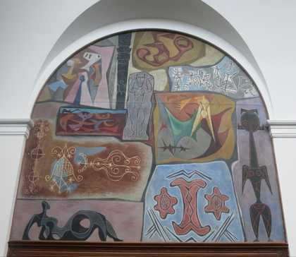 Fig.11 Hale Woodruff, Influences 1950–1, panel 5 of The Art of the Negro