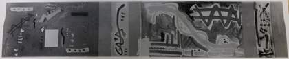 Photograph of Hans Hofmann’s untitled sketch for the 711 Third Avenue mural, 1955