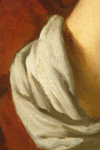 Fig.12 Detail of the brushwork in the sleeve