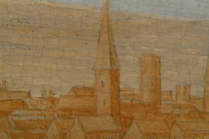 Fig.13 Detail of buildings in the town in normal light