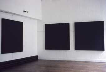 Installation view of the exhibition Ad Reinhardt, Institute of Contemporary Arts, London 1964