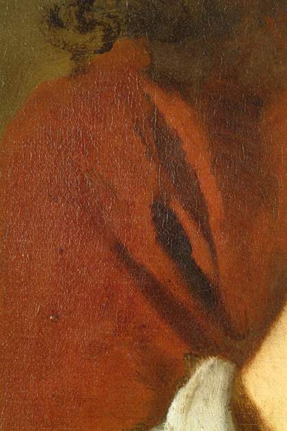 Fig.14 Detail of the drapery at the shoulder