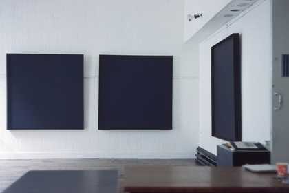 Fig.14 Installation view of the exhibition Ad Reinhardt, Institute of Contemporary Arts, London 1964