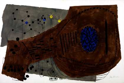 Fig.15 Ben Shahn, Lute and Molecules 1958